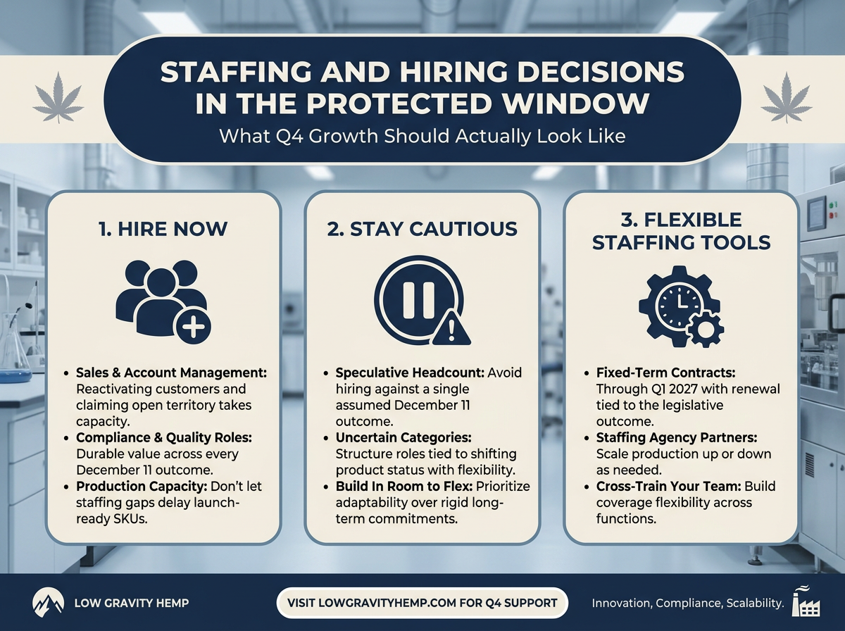 Staffing and Hiring Decisions in the Protected Window infographic