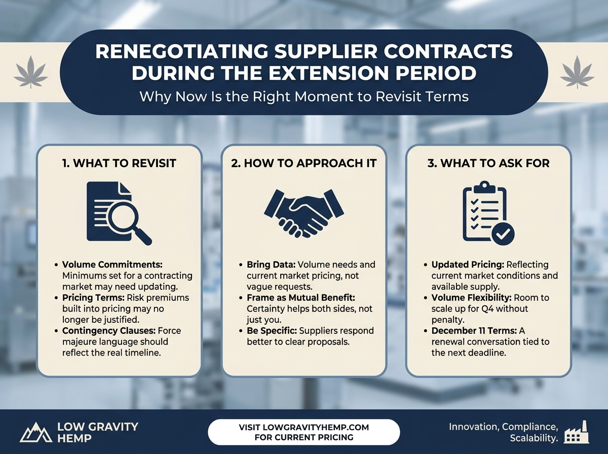 Renegotiating Supplier Contracts infographic