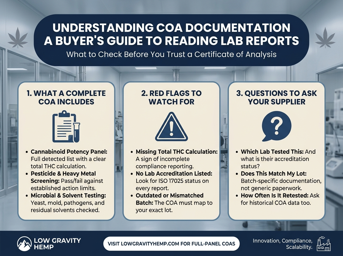 Understanding COA Documentation infographic