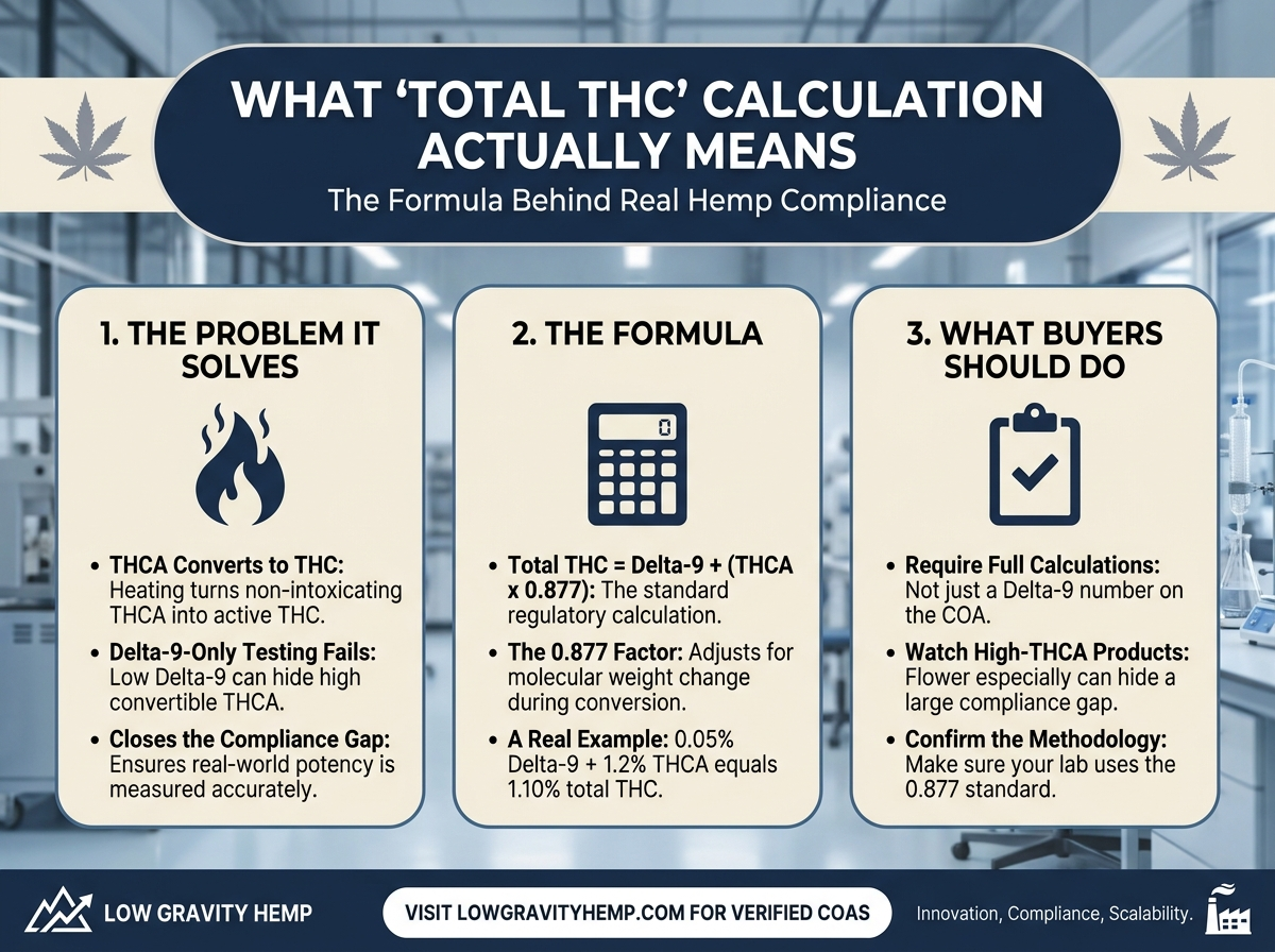 What Total THC Calculation Means infographic