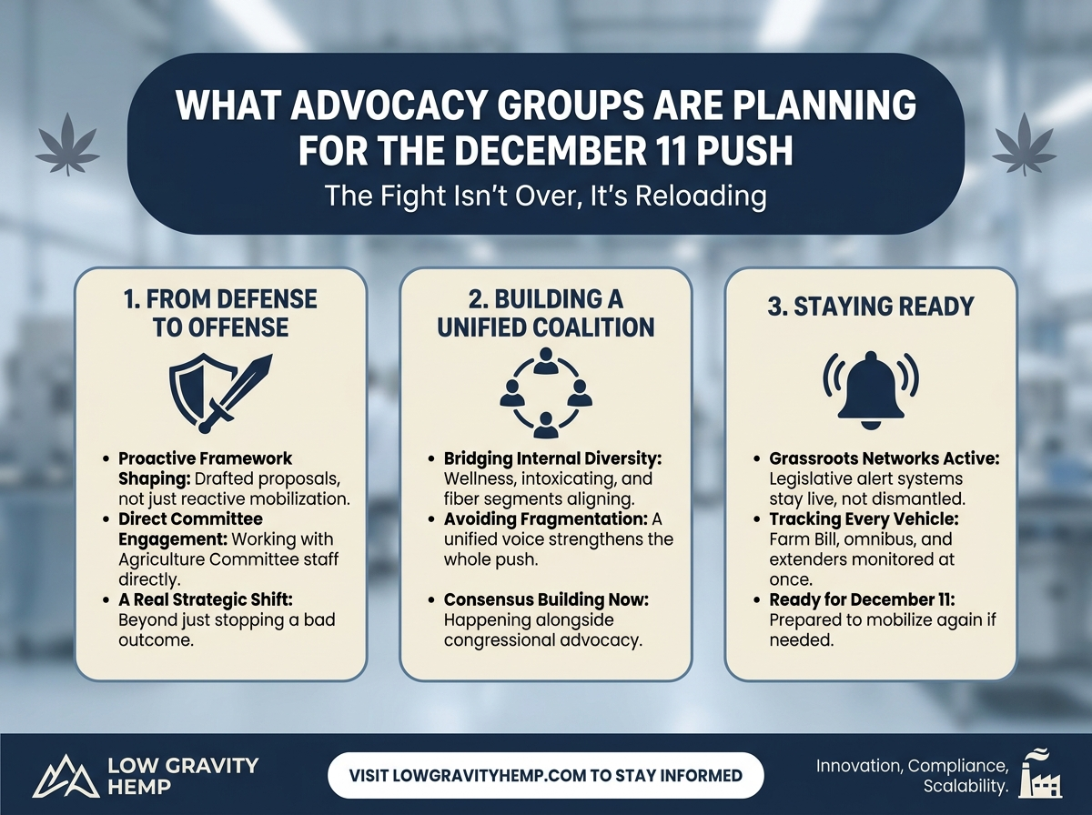 What Advocacy Groups Are Planning for December 11 infographic