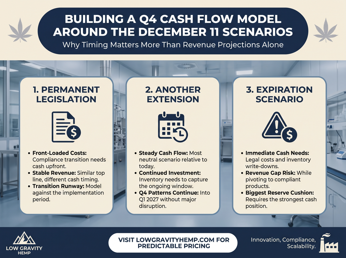 Q4 Cash Flow Model infographic