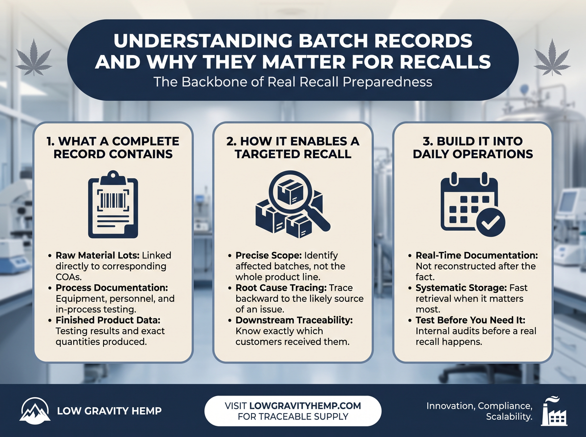 Understanding Batch Records for Recall Readiness infographic