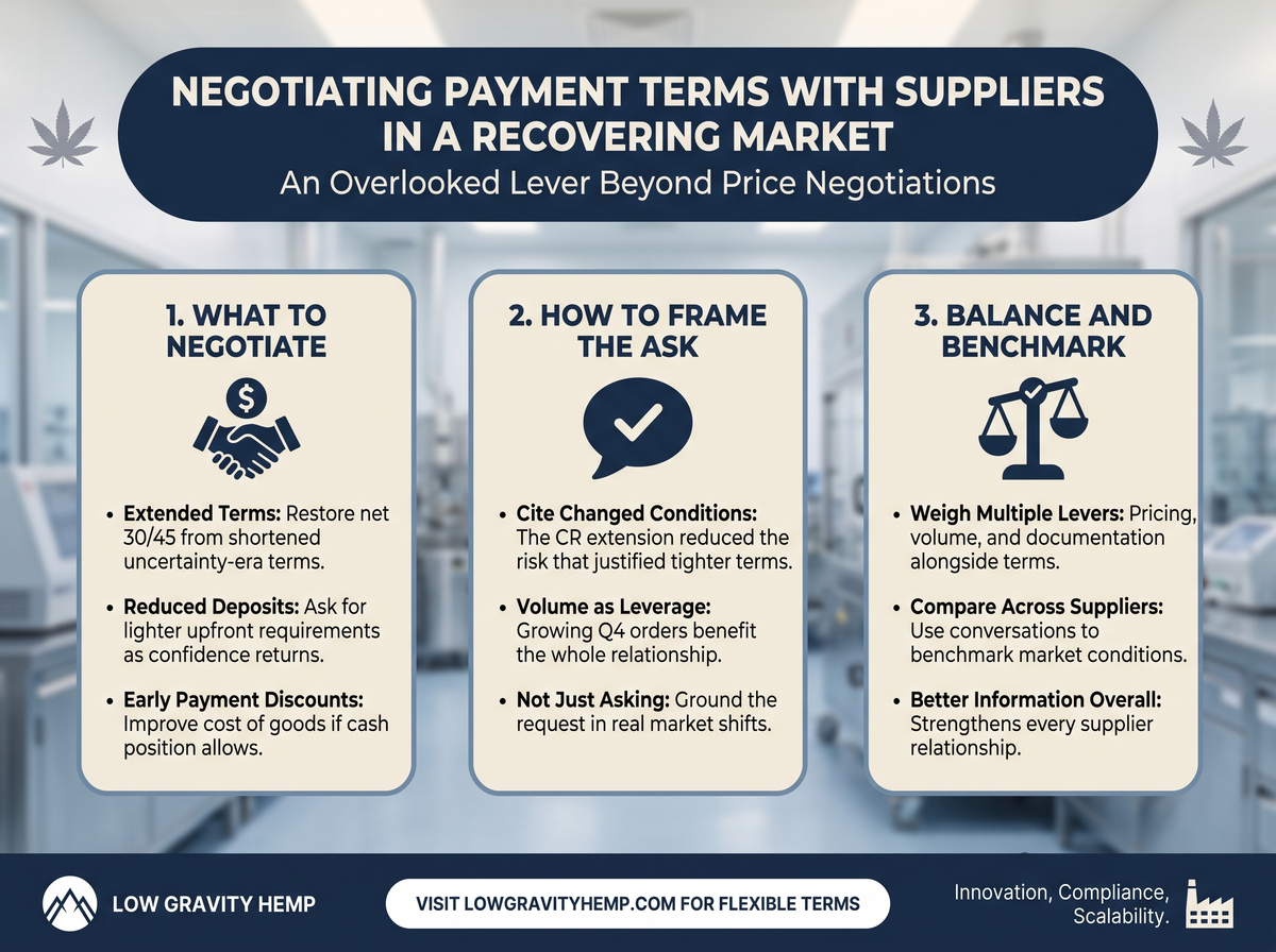 Negotiating Payment Terms in a Recovering Market infographic