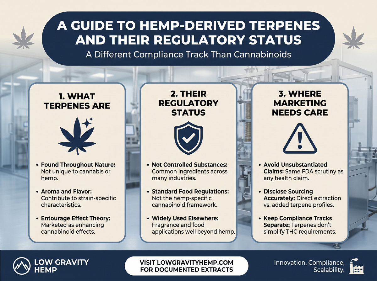 A Guide to Hemp-Derived Terpenes infographic
