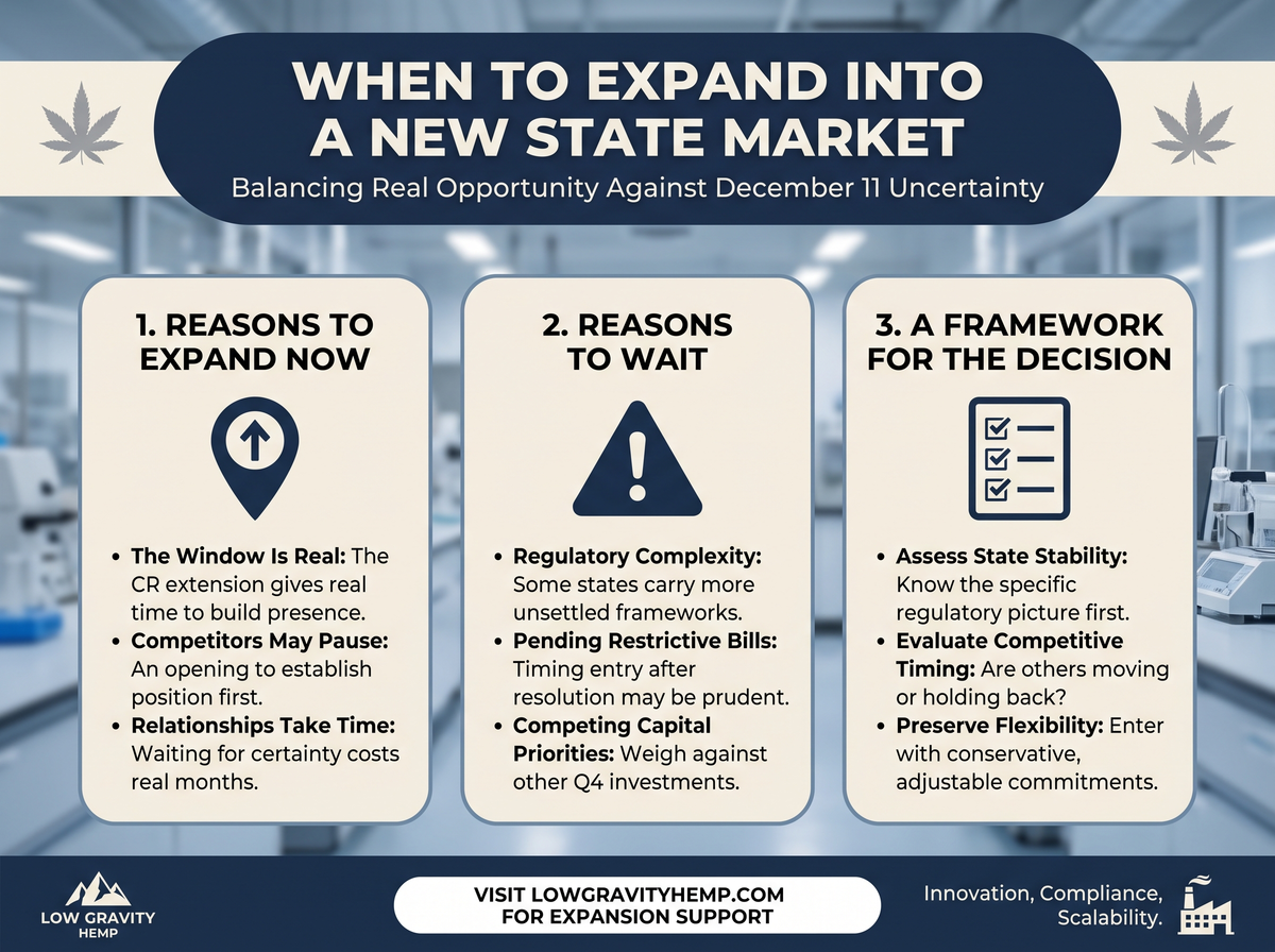 When to Expand Into a New State Market infographic