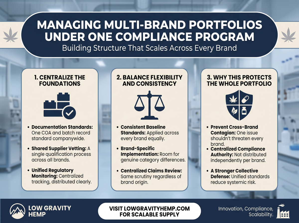 Managing Multi-Brand Portfolios infographic