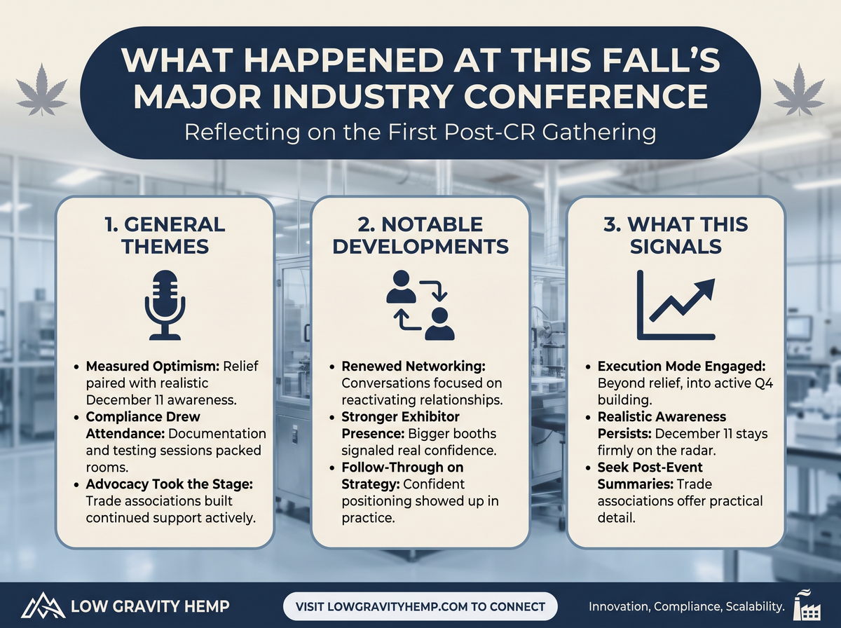 What Happened at This Fall's Major Industry Conference infographic