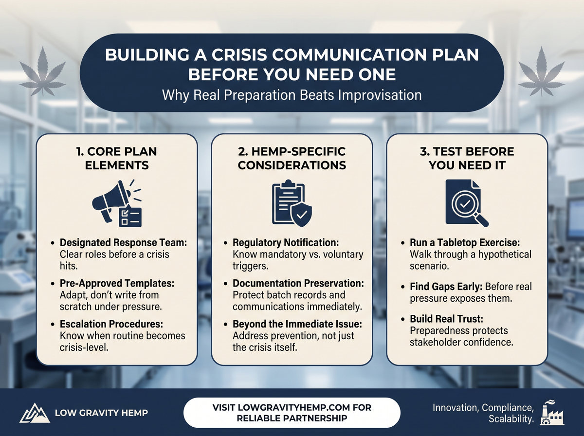 Building a Crisis Communication Plan infographic