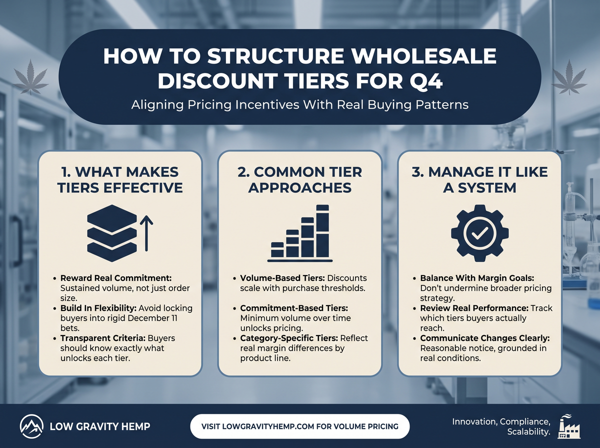 How to Structure Wholesale Discount Tiers for Q4 infographic