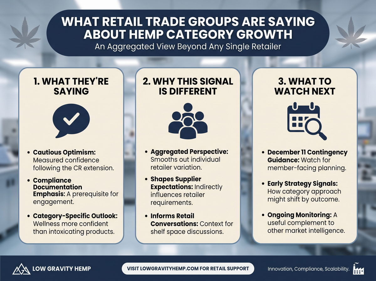What Retail Trade Groups Are Saying About Hemp Category Growth infographic