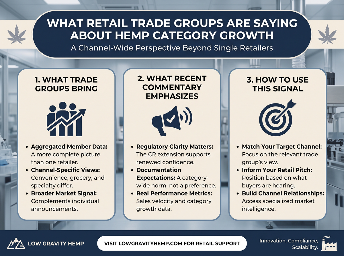 What Retail Trade Groups Are Saying About Hemp Category Growth infographic