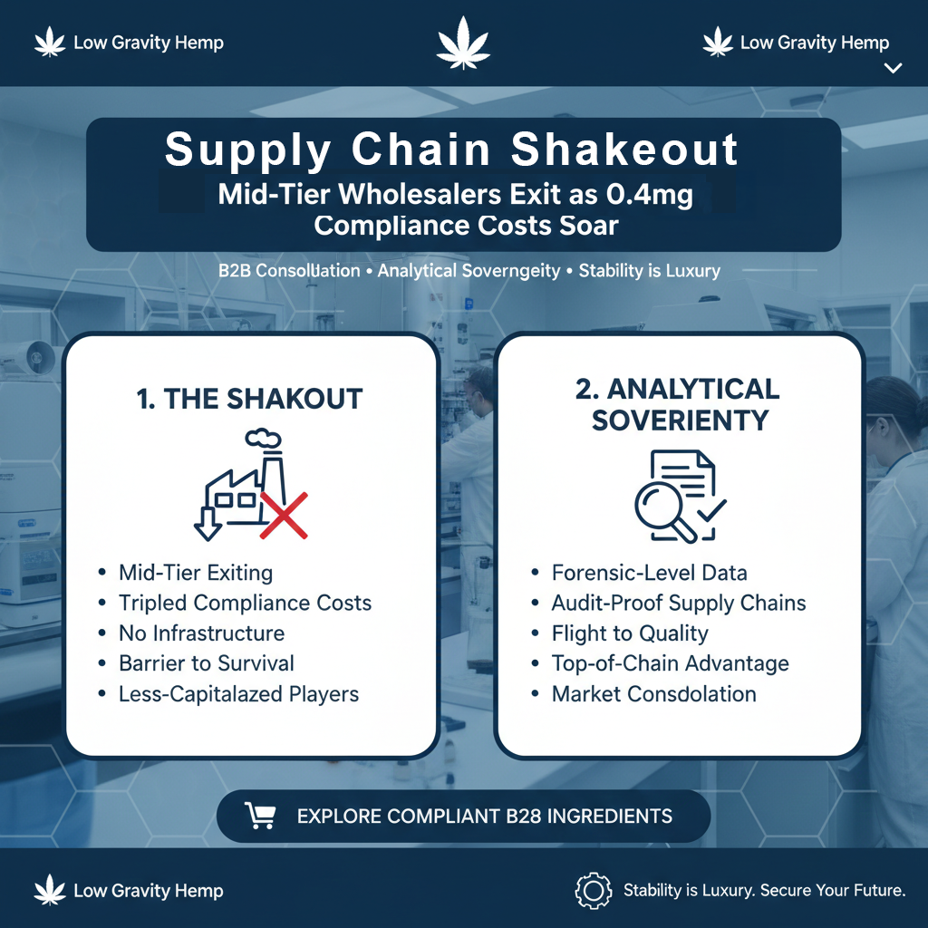 The Supply Chain Shakeout: Mid-Tier Wholesalers Exit as 0.4mg Compliance Costs Soar