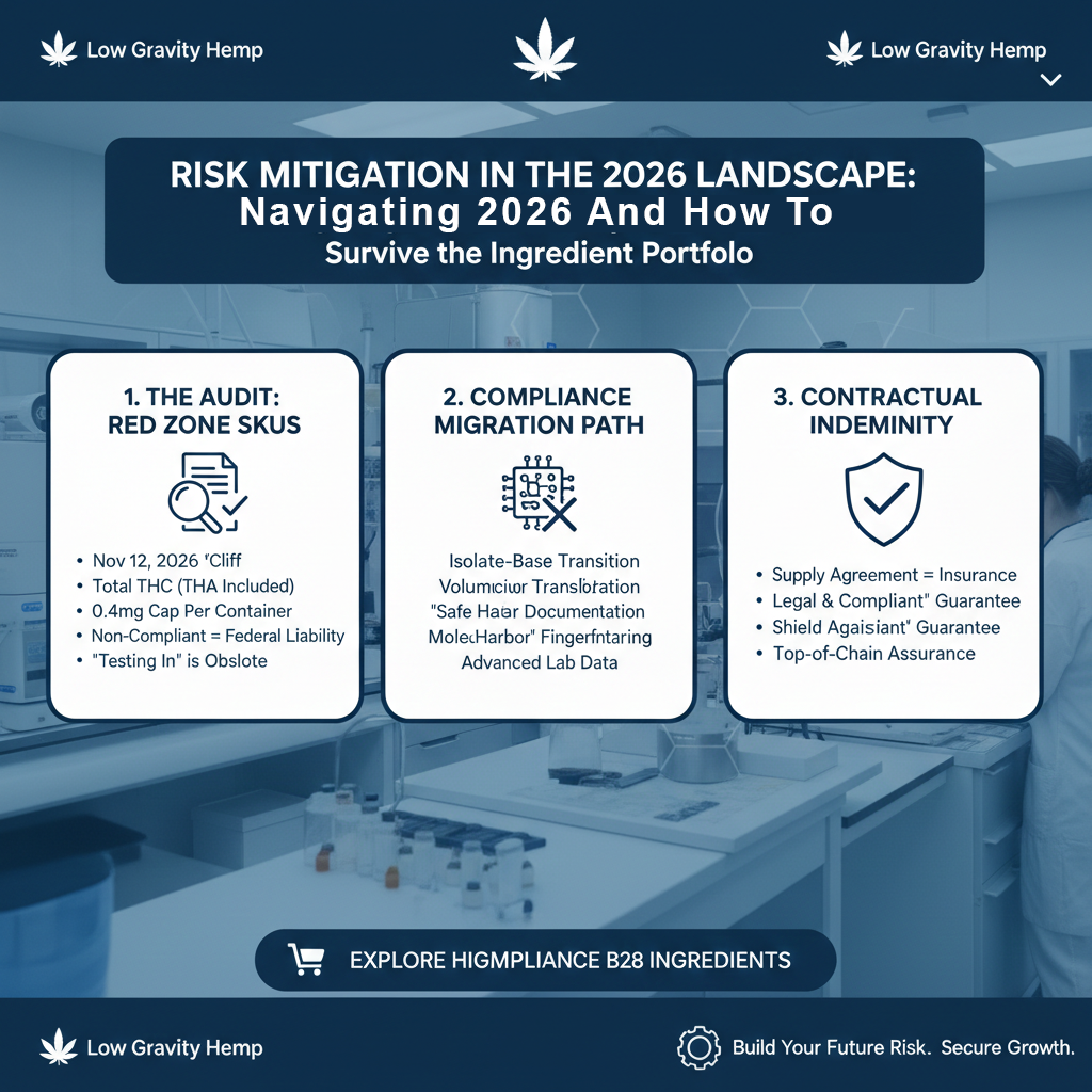 Risk Mitigation in the 2026 Landscape: Building a Compliant Ingredient Portfolio